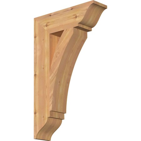 Ekena Millwork Thorton Traditional Smooth Bracket, Western Red Cedar, 5 1/2"W x 20"D x 32"H BKT06X20X32THR01SWR